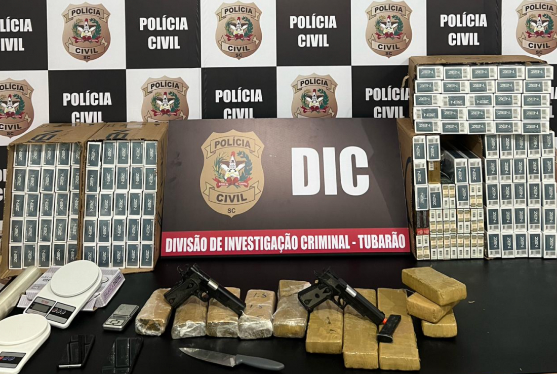 Homem que contrabandeou 1200 maços de cigarro do Paraguai é preso em Tubarão