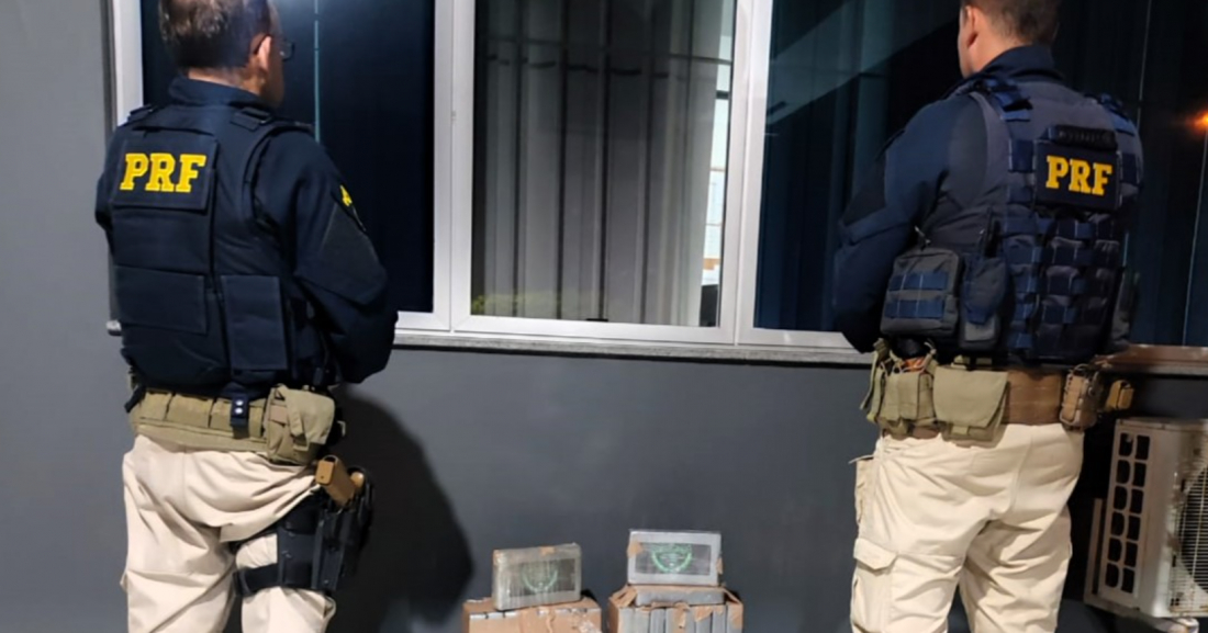 42 kg de cocaína são apreendidos pela PRF na BR-101 em Imbituba
