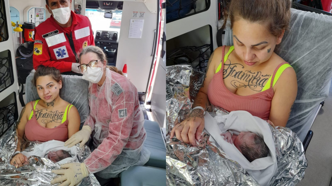 Bebê nasce em casa com auxílio de familiares em Jaguaruna