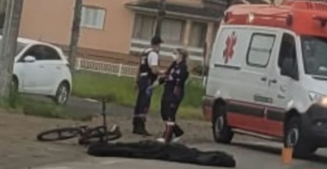 Jovem de bicicleta morre após ser atropelado em Forquilhinha