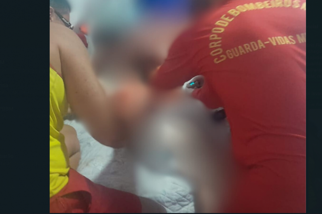 Bombeiros Militares realizam resgate de criança de 2 anos vítima de afogamento em Jaguaruna