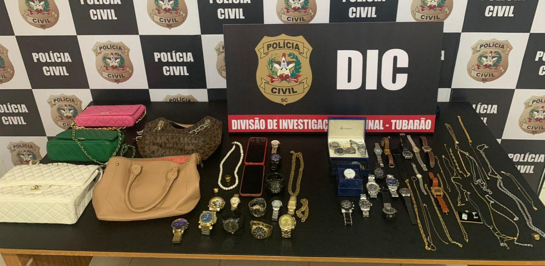 Polícia Civil desmantela quadrilha especializada em furtos em Tubarão