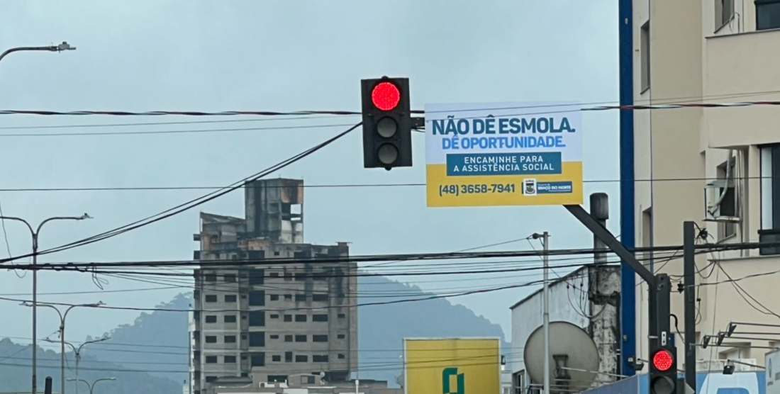 Braço do Norte orienta população a não dar esmolas e encaminhar moradores de rua à Assistência Social