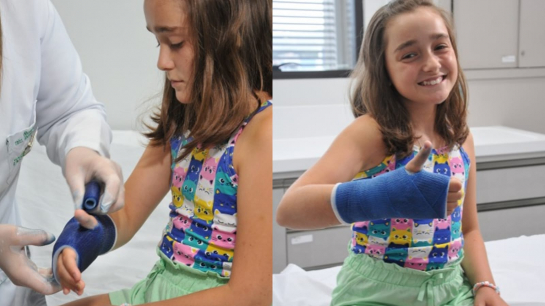 Posso molhar o meu gesso ortopédico?