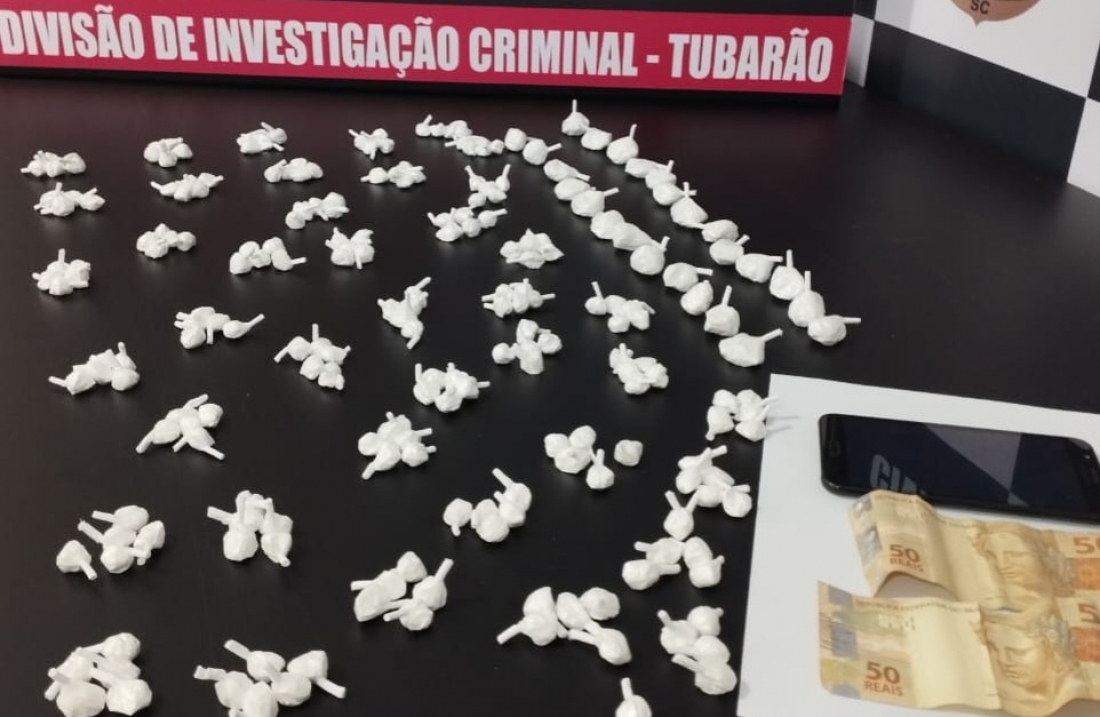 Tele-entrega de drogas: homem é preso no bairro Dehon com 244 porções de cocaína