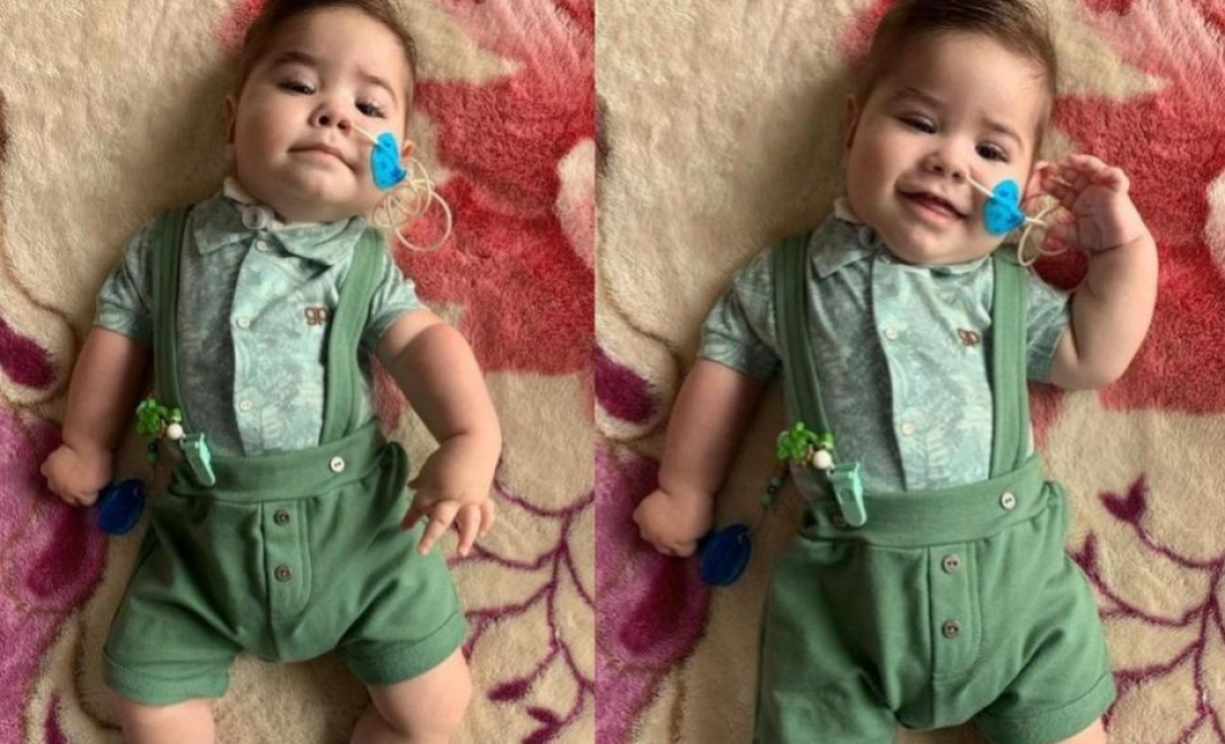 Família do pequeno Dominyc faz apelo em busca de ajuda para continuar o tratamento de seu bebê