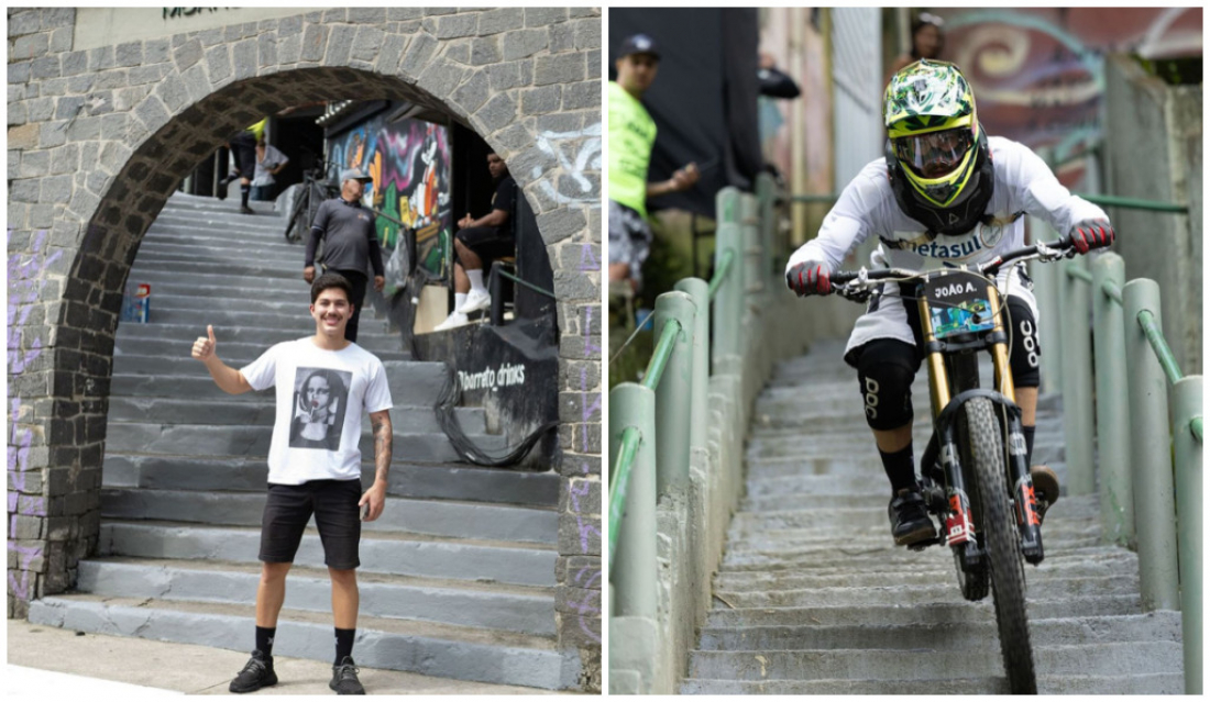 Braçonortense conquista 2º lugar da categoria Sub-30 na Descida das Escadarias de Santos