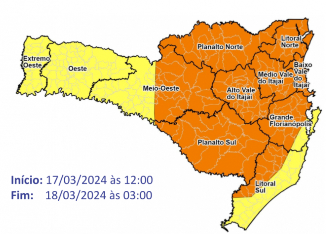 Chuva intensa com chance de temporal: como fica o tempo neste domingo