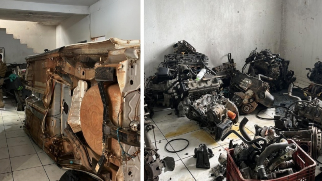 Três são presos após descoberta de desmanche de veículos em Pescaria Brava
