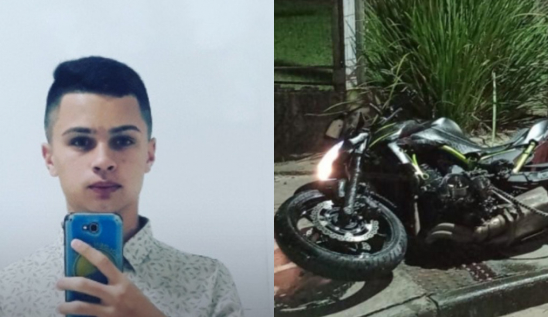 Identificado o jovem que morreu enquanto era filmado pilotando moto nova, em Tubarão