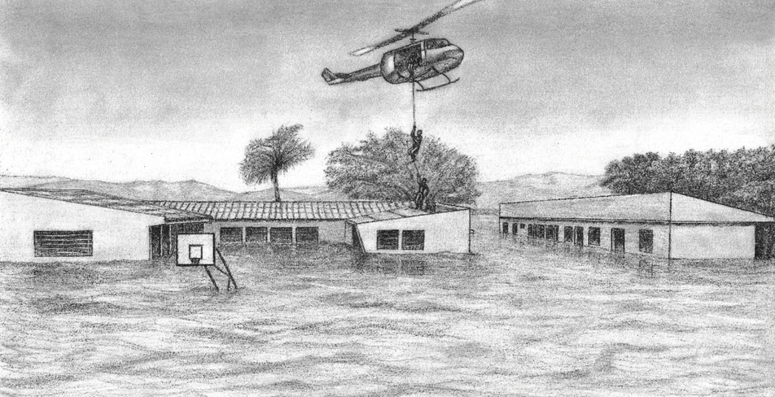 Histórias da enchente de 1974: a bebê de cinco meses resgatada do quartel