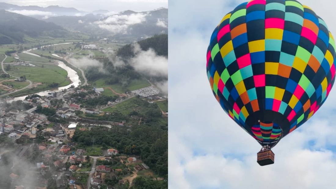 Voo teste de balão é realizado em Pedras Grandes com sucesso