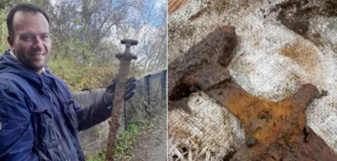 Mundo: caçador de tesouros encontra espada viking com mais de mil anos