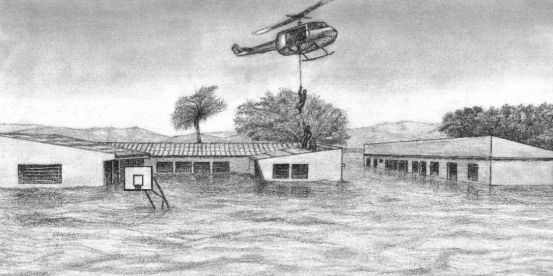 50 anos da enchente: a bebê de 5 meses resgatada no quartel