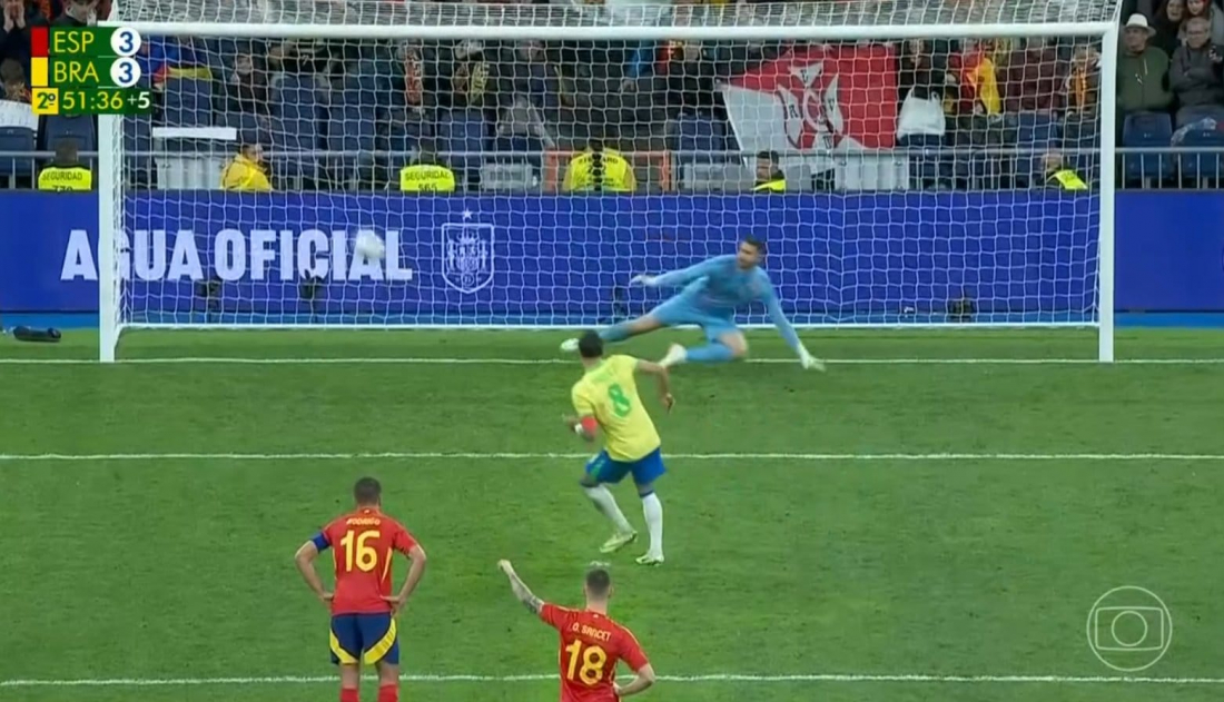 Brasil arranca empate emocionante de 3 a 3 contra Espanha em amistoso