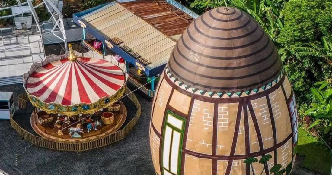 Festa em SC tem o maior ovo de Páscoa decorado do mundo