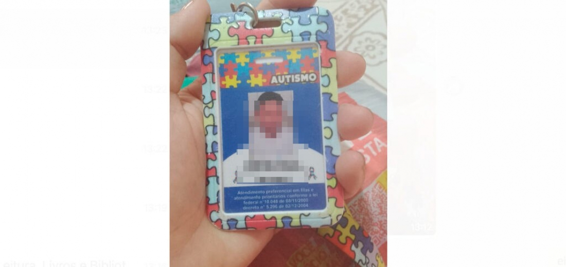 Família procura por carteira perdida junto com carteirinha de autismo em Tubarão