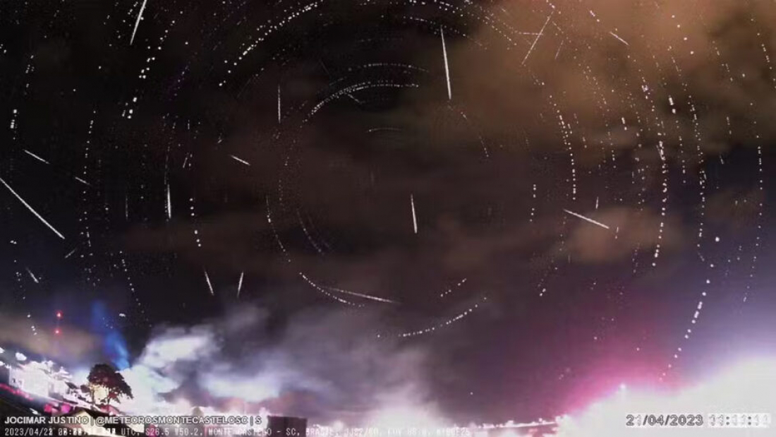 Chuva de meteoros poderá ser vista em SC neste fim de semana
