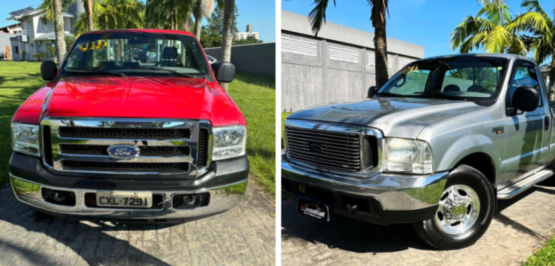 Cerca de 24h depois do furto em Tubarão, duas caminhonetes F-250 são recuperadas