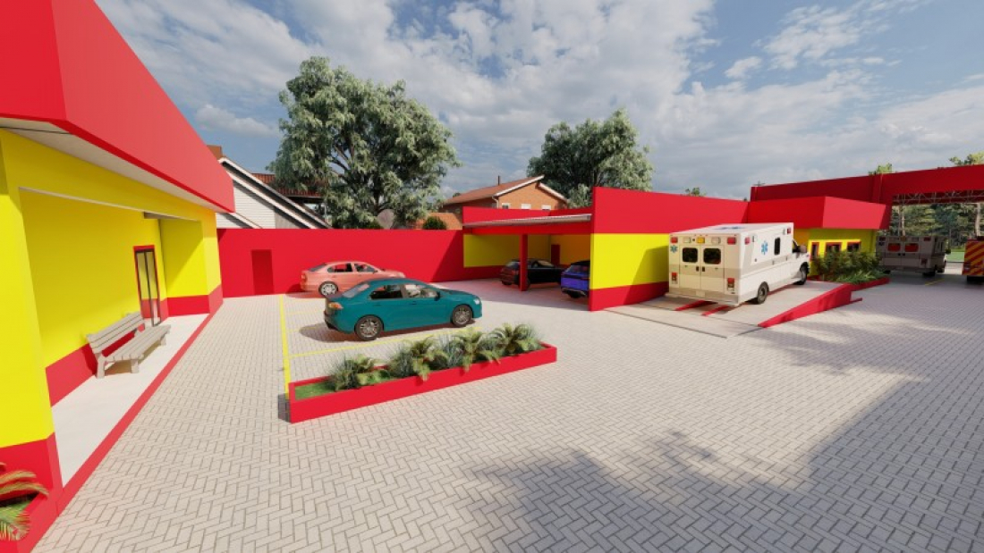 (Vídeo) Obra da nova sede do Corpo de Bombeiros em Tubarão está paralisada