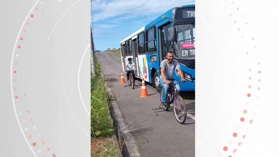 Brasil: motoristas de ônibus viram ciclistas em treinamento e sentem na pele os perigos no trânsito