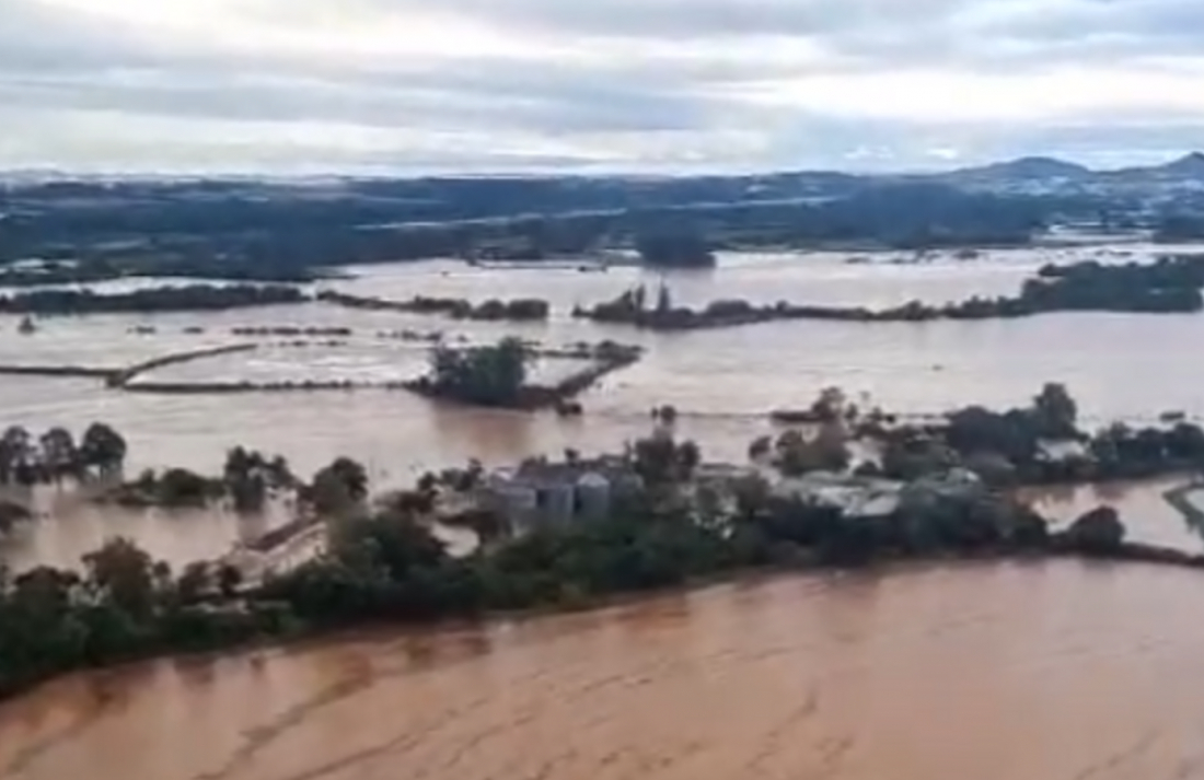 Em RS: Barragem da Usina Dona Francisca atinge capacidade máxima de extravasão; era esperado que isso ocorresse em 10 mil anos