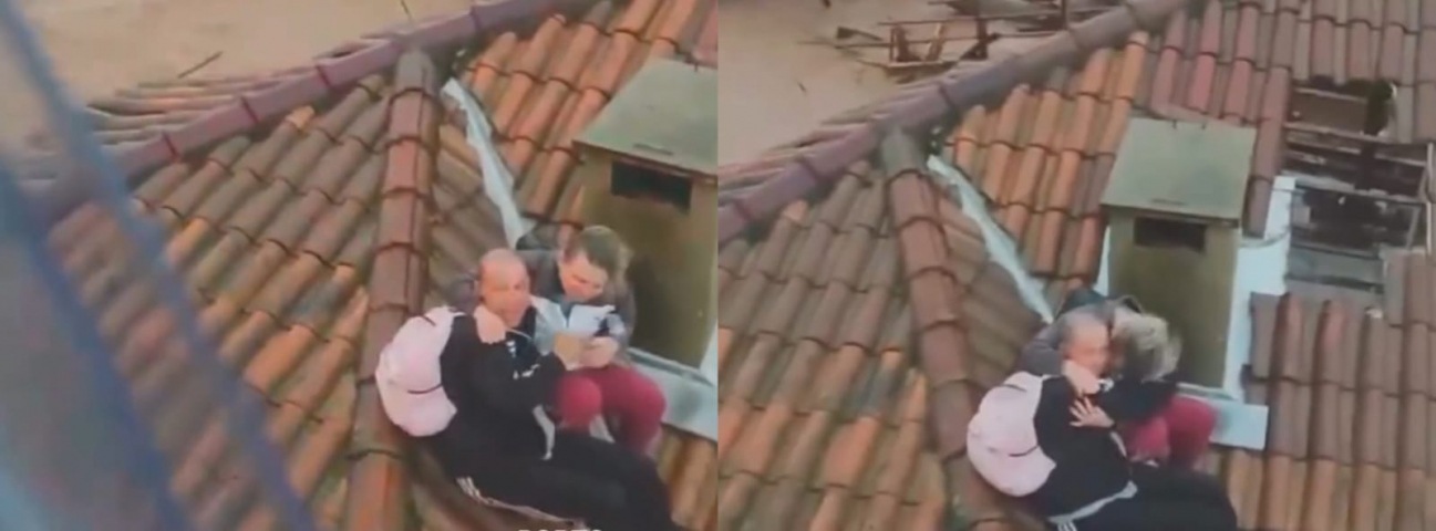 No RS: casal é resgatado em telhado em Cruzeiro do Sul