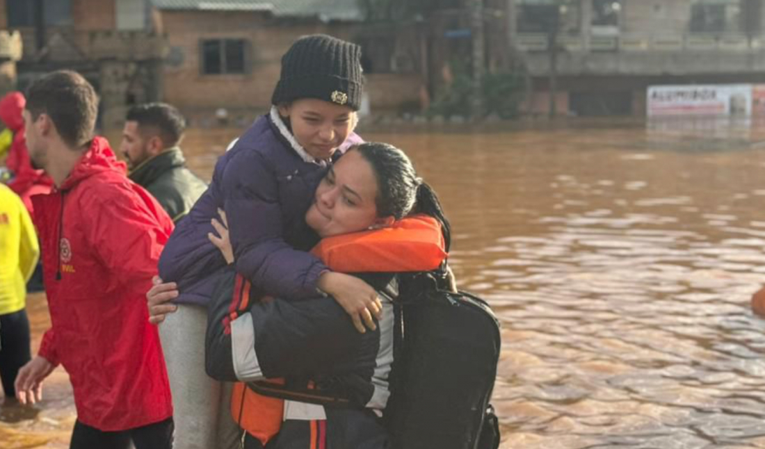 Braço do Norte tem uma representante auxiliando na tragédia climática do Rio Grande do Sul