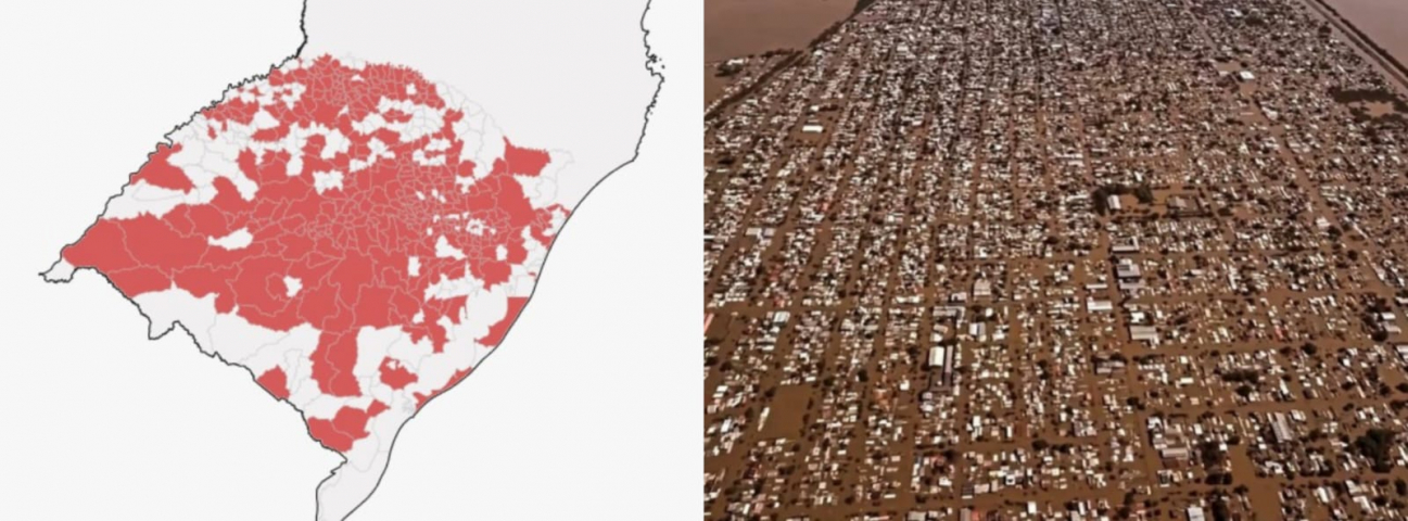 67% dos municípios do RS estão em situação de calamidade