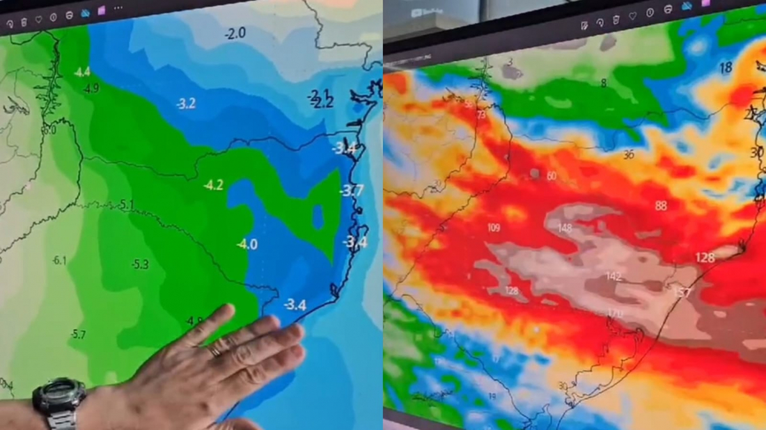 Ronaldo Coutinho mantém alerta de chuvas fortes para o sul de SC a partir do fim de semana