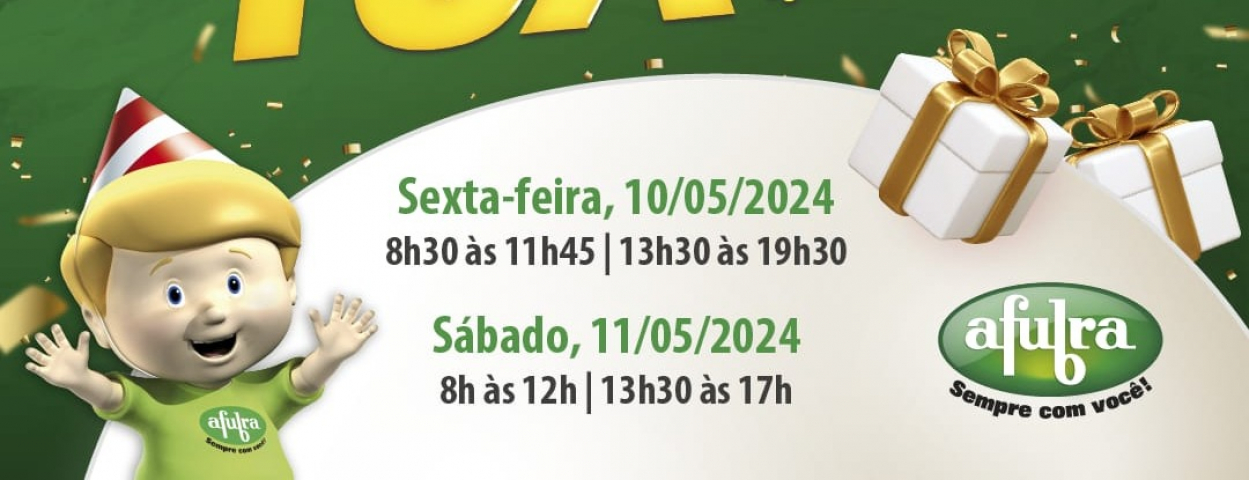 Afubra Tubarão celebra 49 anos com ofertas especiais para clientes nesta sexta (10) e sábado (11)