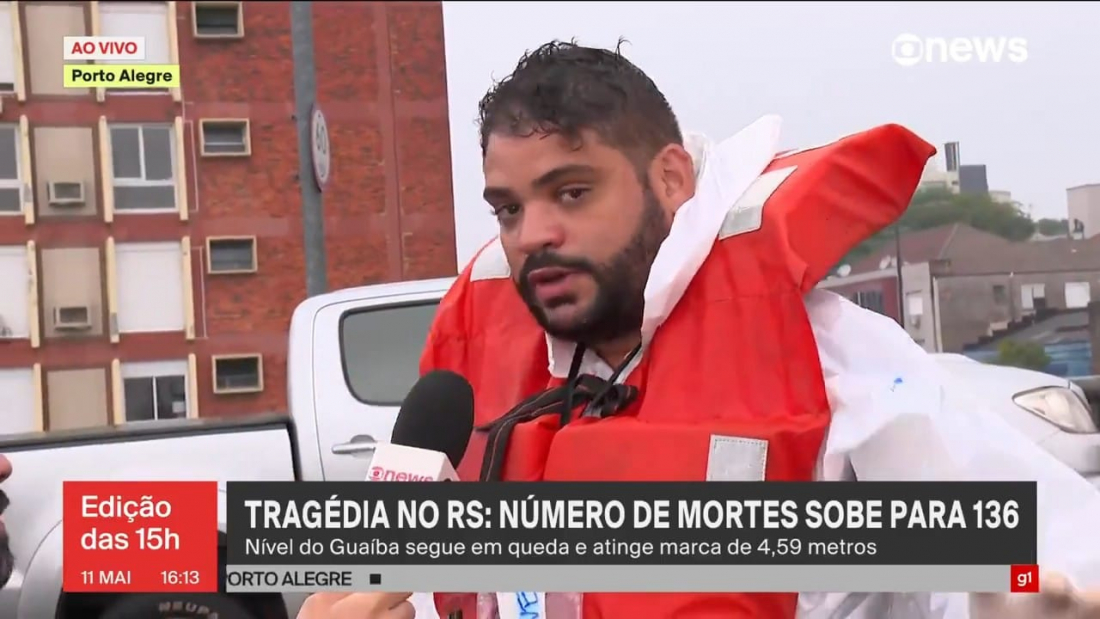 Voluntário de resgates no Rio Grande do Sul lamenta não poder estar com a mãe no Dia das Mães