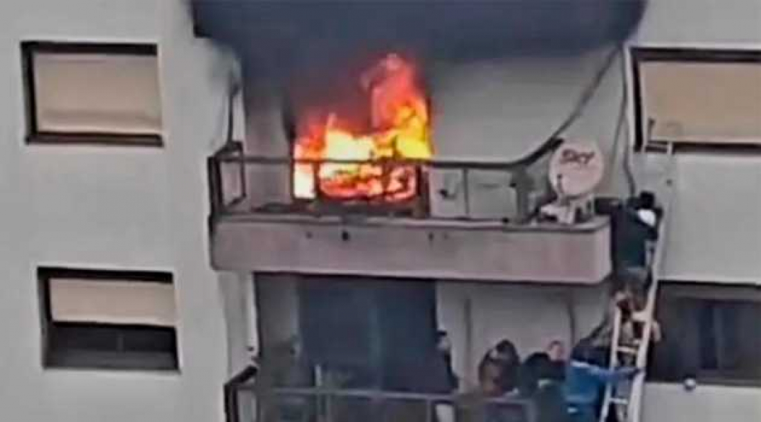 No RS: Menino de seis anos é resgatado de apartamento em chamas após explosão