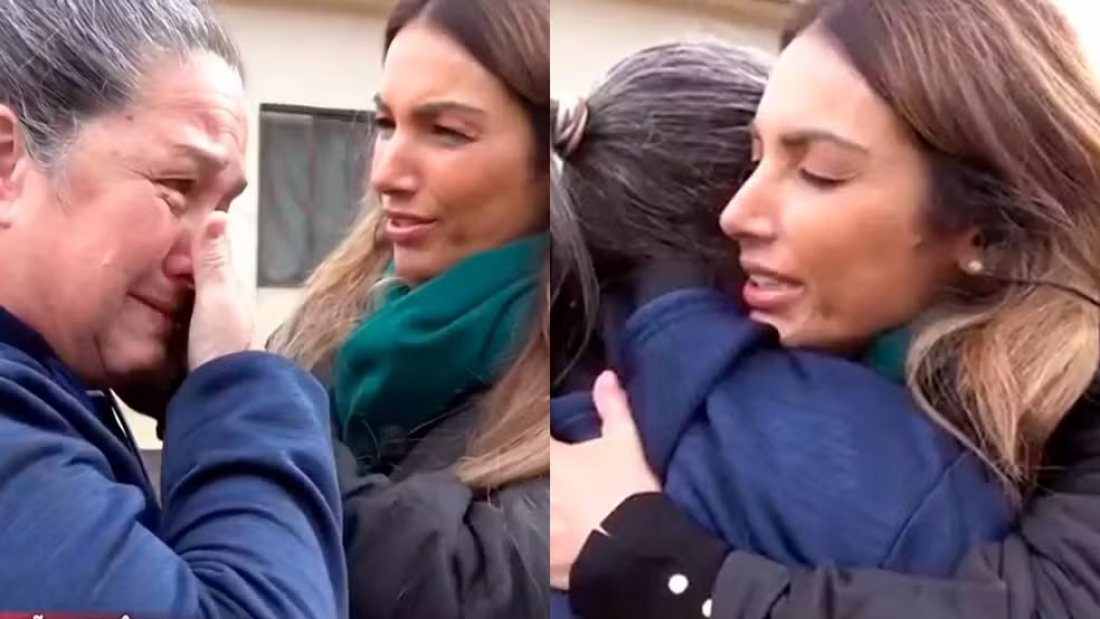 Patrícia Poeta reencontra prima ao mostrar destruição de sua cidade natal no RS