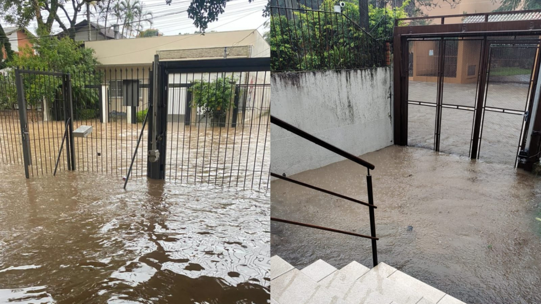 Volta a chover forte em Porto Alegre; clima é de chuva e frio para os próximos dias