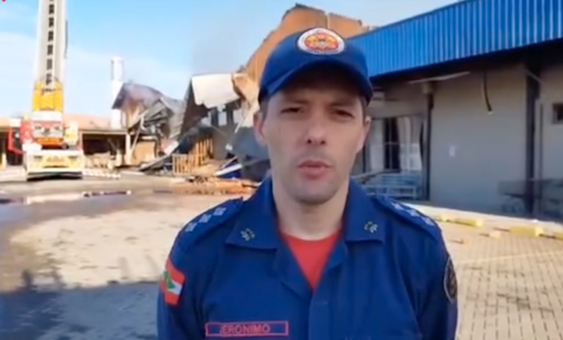 (Vídeo) 'Foi cerca de 5 mil metros de área atingida', esclarece capitão do Corpo de Bombeiros sobre incêndio na Top Brasil