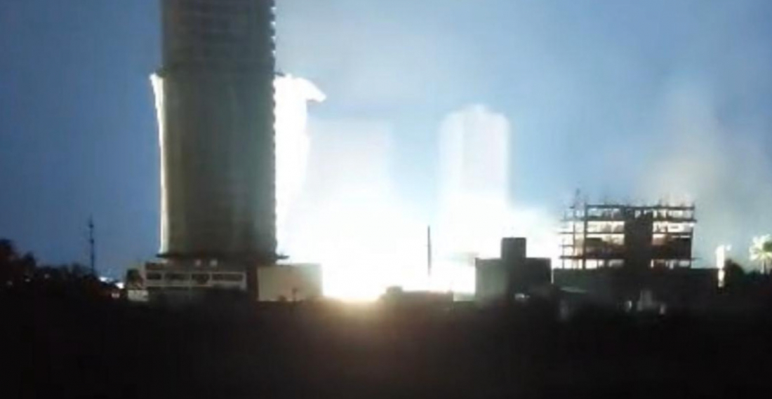 Explosão na Praia Brava causa apagão em Itajaí e Balneário Camboriú