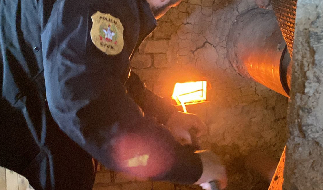 Delegacia de Polícia de Gravatal destrói drogas apreendidas nos últimos dois anos