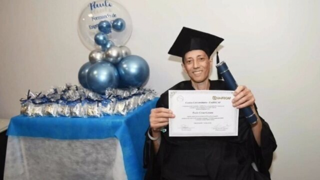 Catarinense tem festa de formatura em hospital dez dias antes de morrer