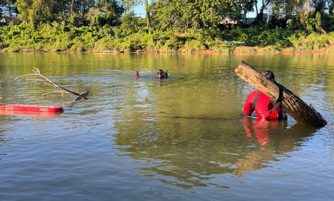 Buscas por corpo no Rio Tubarão são retomadas neste domingo (2)