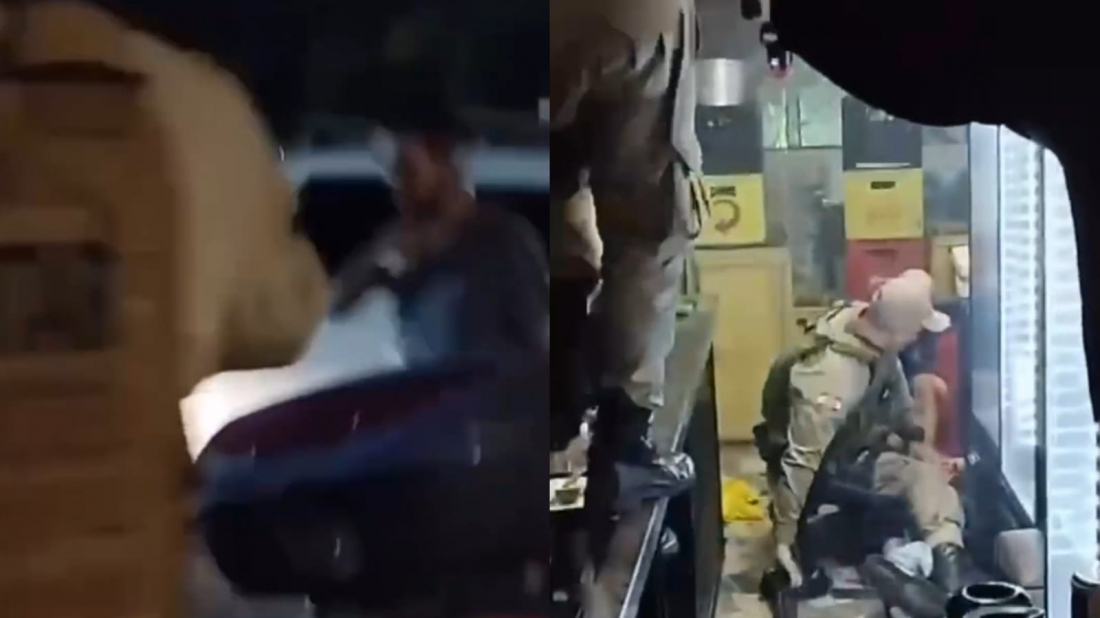 Homem em surto e armado com faca invade festa em Biguaçu neste sábado (1)