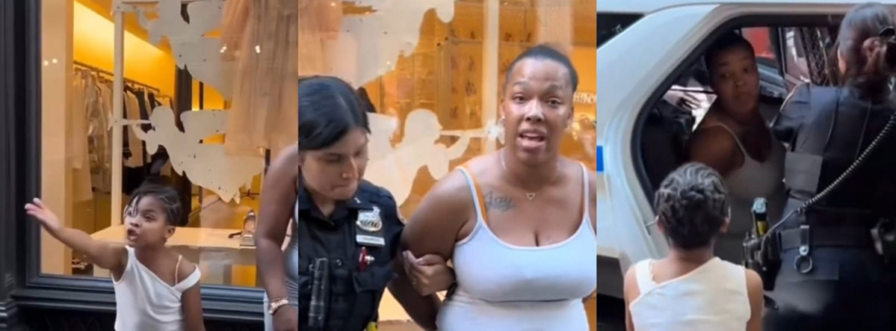 Mundo: reação de criança negra viraliza após sua mãe ser acusada injustamente de furto
