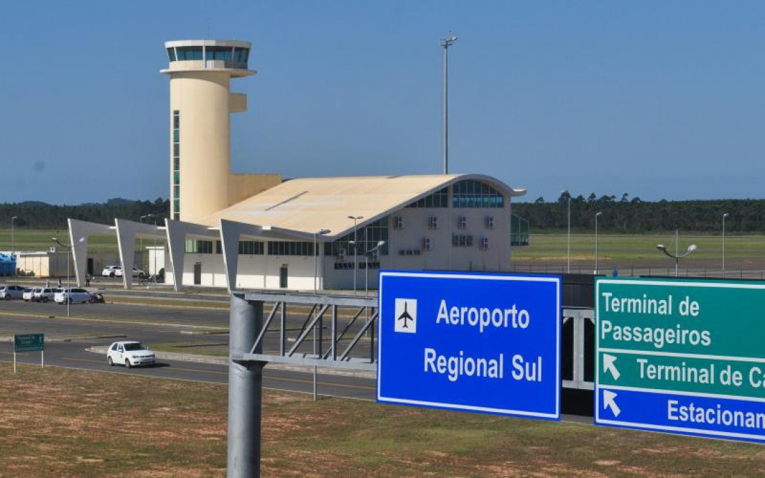 Com demanda do RS, aeroporto de Jaguaruna tem alta de 74,9% em passageiros