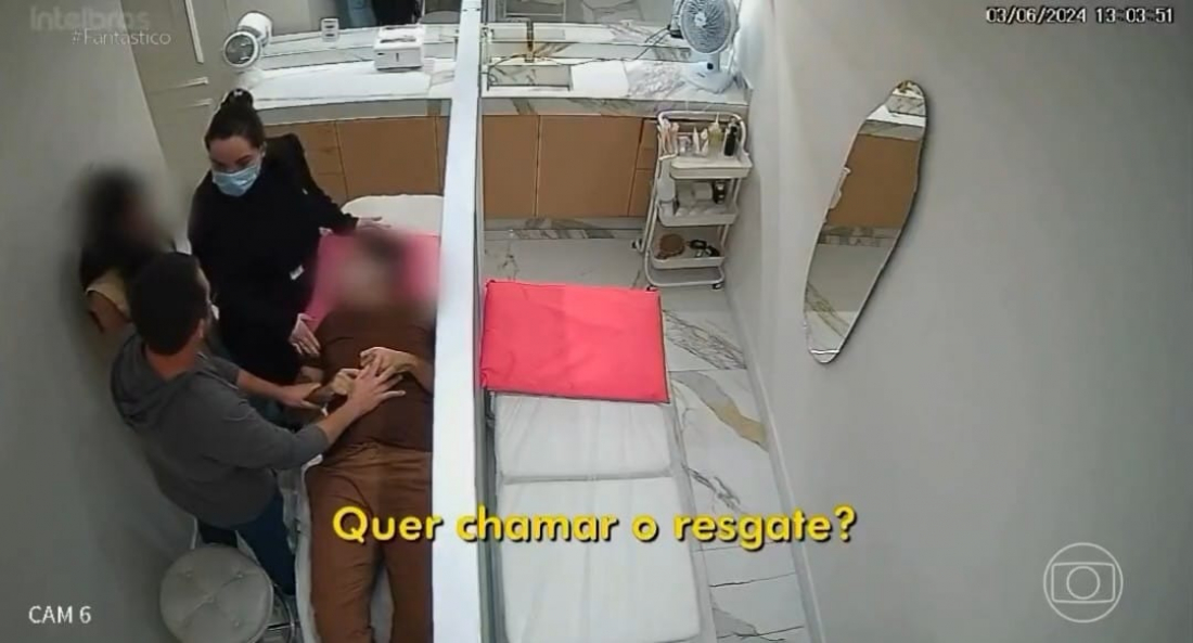 Peeling de Fenol: novas imagens mostram momento em que empresário passa mal e morre em clínica
