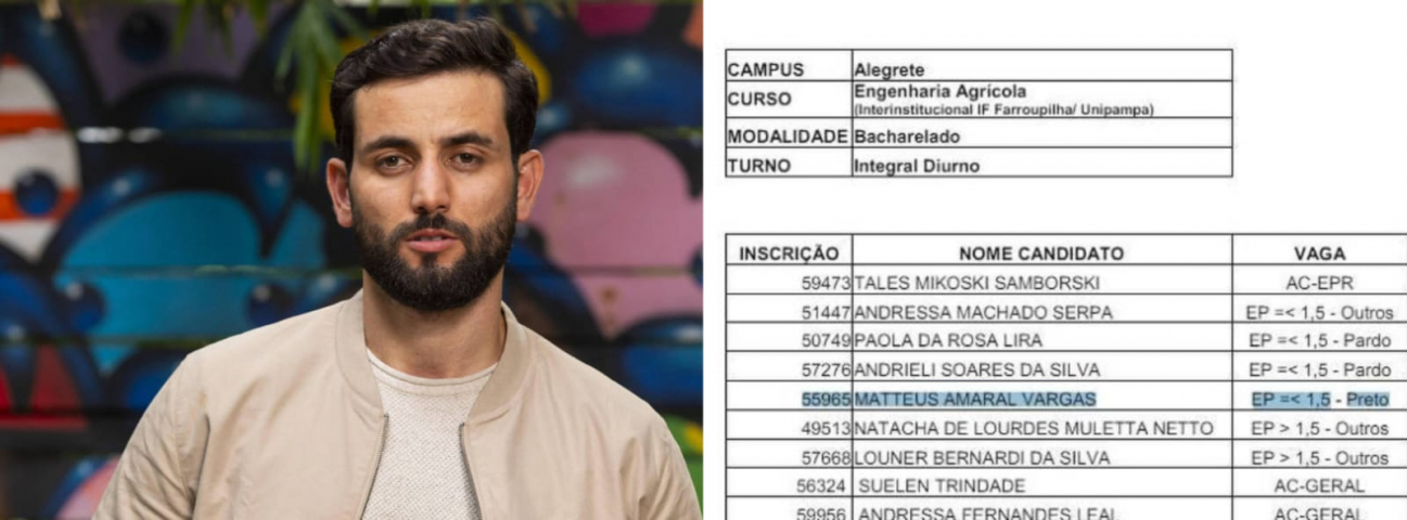Brasil: Faculdade confirma que ex-BBB Matteus Amaral burlou sistema de cotas ao se declarar preto