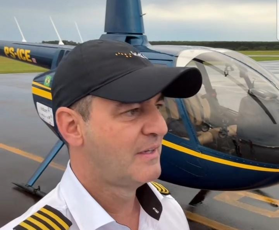 Criciumense vai dar volta ao mundo em helicóptero