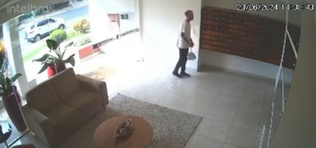 Ladrão invade condomínio e furta bicicleta em plena luz do dia em Criciúma