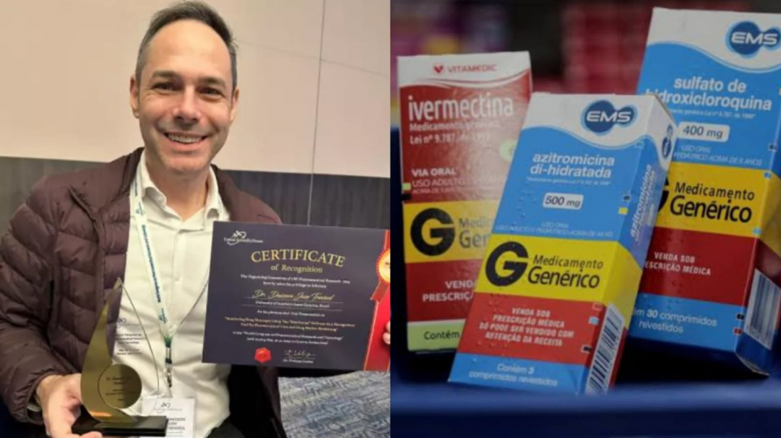 Daisson Trevisol é premiado na Suíça por pesquisa que apontou ineficácia do ‘kit covid’