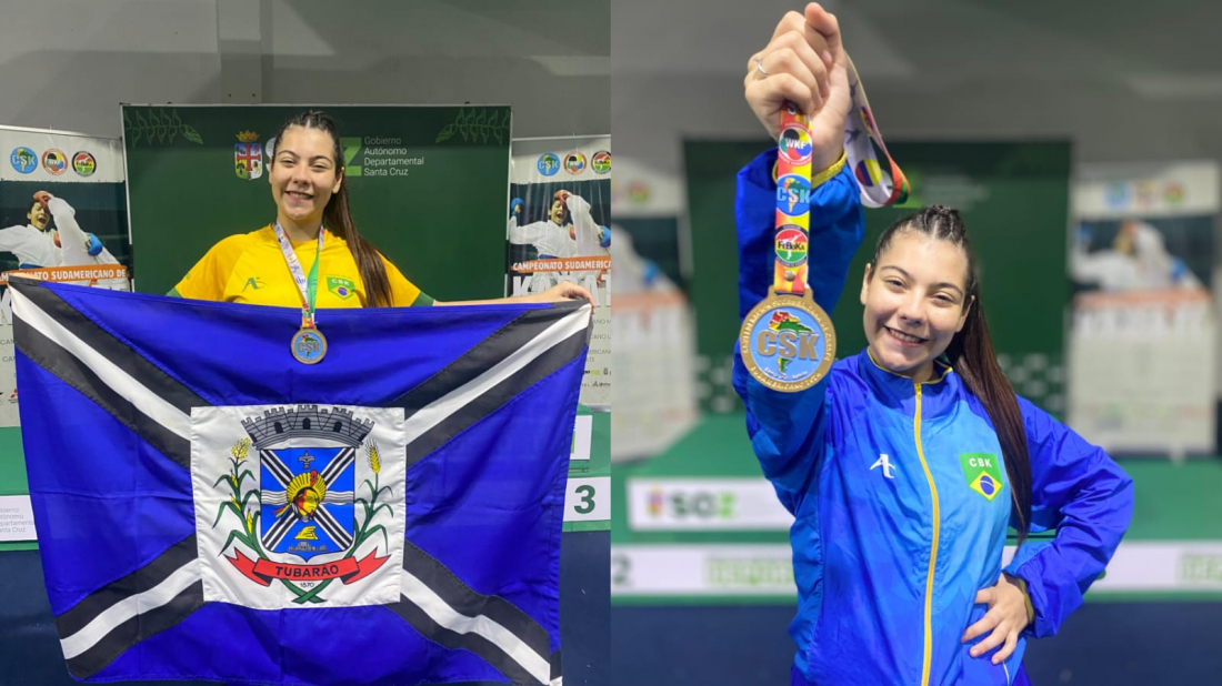 Tubaronense Ana Luiza é campeã sul-americana de Karatê na Bolívia