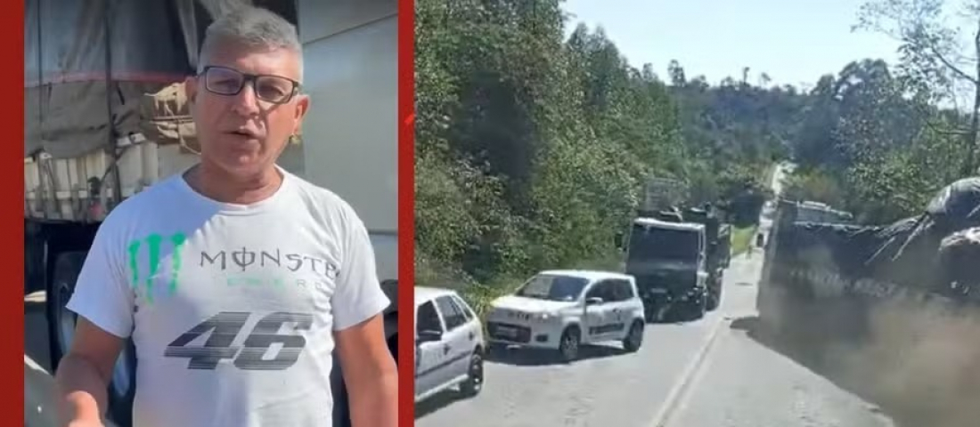 'Vou perder a minha vida, mas não vou perder a vida de quem está nos carros', diz caminhoneiro que evitou engavetamento no Paraná